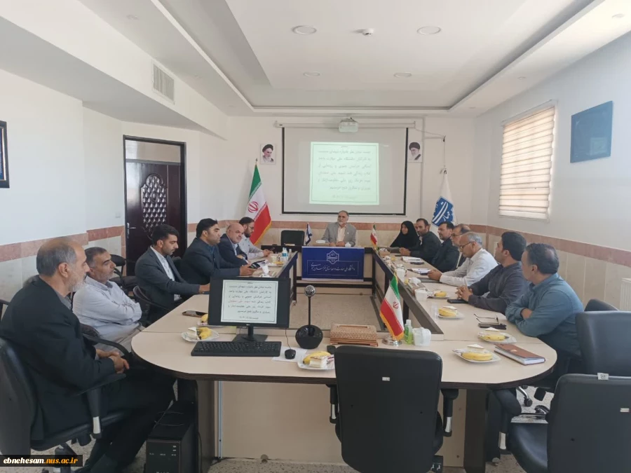 جلسه تبادل نظر یادواره شهدای دانشجو ومنتسب به کارکنان دانشگاه ملی مهارت واحد استانی خراسان جنوبی برگزار شد.  7